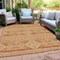 Homeroots 8' X 10' Copper And Ivory Southwestern Washable Indoor Outdoor Area Rug 593663 - alternate 3