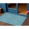 Homeroots 3' X 5' Teal Blue And Ivory Geometric Washable Indoor Outdoor Area Rug 596207 - alternate 1