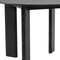 Homeroots 42" Black Solid Wood Round Top Dining Table 712175 - alternate 2