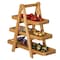Vintiquewise 3-Tier Wooden Tray Farmhouse Inspired Cupcake Stand Dessert Platter Pastry Holder Appetizer QI004774 - alternate 2