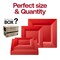 Smarty Had A Party Red Square Plastic Plates Dinnerware Value Set (120 Dinner Plates + 120 Salad Plates), 240PK 6979VP-CASE - alternate 5