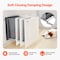 Vevor Double 35QTx2 Pullout Waste Container Under Cabinet Kitchen Bin Trash Can WH-MZ35L02 - alternate 3