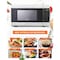 Commercial Chef 900 Watt Counter Top Microwave Oven, 0.9 Cubic Feet, White Cabinet CHM990W - alternate 3