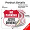 Signmission No Parking Shield Sign Active Driveway, 4 inch X 4 inch, Vinyl Decal, 5PK SHI-D-5PACK-4-397 - alternate 2