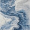 Homeroots 3' X 5' Navy Blue And Silver Abstract Washable Indoor Outdoor Area Rug 618334 - alternate 2