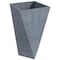 Leisuremod Aloe Handcrafted Fiberstone & MgO Clay Square Tapered Planter with Cover & Weather-Resistant AP29GR - alternate 1
