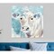 Homeroots 40" x 40" Blue Pastel Watercolor Cow Unframed Canvas Wall Art 398925 - alternate 3
