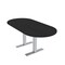 Skutchi Designs 6ft Conference Table With Power Unit | 6 Person Modular Racetrack Meeting Table | Harmony Series HAR-RAC-36X72-T-U999ST19-NA - alternate 1