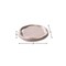Homeroots 7in Pale Pink Resin Handmade Round Trinket Tray 724175 - alternate 3