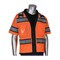 Pip ANSI Type R Class 3 Black Two-Tone Eleven Pocket Tech-Ready Mesh Surveyors Vest w/"D" Ring Access 303-0800D-OR/3X - alternate 1