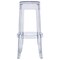 Leisuremod Averill Modern Plastic Bar Stool with Sturdy Seat and Legs, Clear, 2PK AS29CL2 - alternate 3
