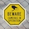 Signmission Beware Cameras in Operation, 6 Inch X 6 Inch, Plastic Sign OC-P-6-23 - alternate 2