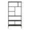Homeroots 72" Black Metal Six Tier Etagere Bookcase 527588 - alternate 2