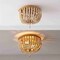 Jonathan Y Allison 10" 2-Light Shabby Chic Farmhouse Wood Beaded/Metal LED Flush Mount, Antique Gold/Cream JYL9074A - alternate 2