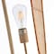 Vidalite Amud Bamboo Wicker Floor Lamp with Natural Wood Finish, Stitched Velvet Detailing CE1009079 - alternate 3