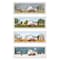 Homeroots Set Of Four Billy Jacobs Four Seasons Collection VII 1 White Framed Print Wall Art, 4PK 406182 - alternate 1