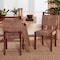 Bali & Pari Cordoba Bohemian Natural Seagrass and Mahogany Wood 2-Piece Dining Chair 249-2PC-13842-ZORO - alternate 3