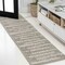 Jonathan Y Alaro Berber Stripe Shag Gray/Ivory 2 ft. x 8 ft. Runner Rug MOH402B-28 - alternate 1