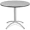 Cafeworks Round Cafe/Breakroom Table, Gray - 42" Round x 29"H, 42" W, 42" L, 29" H, Laminated Melamine Top 65647 - alternate 1