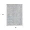 Homeroots 9' X 12' Beige And Blue Medallion Washable Indoor Outdoor Area Rug 615732 - alternate 2