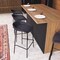 Leisuremod Servos Barstool with Upholstered Faux Leather Seat and Powder Coated Iron Frame, Black SSBL-18BL - alternate 3