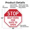 Signmission Stop Wait Here for Gate to Open, 10 Inch X 10 Inch, Aluminum Metal Signs OC-A-10-299 - alternate 2