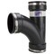 Prosource Flexible Pipe Tee, PVC, Black QT-400 - alternate 2