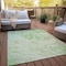Homeroots 9' X 12' Sage And Ivory Abstract Washable Indoor Outdoor Area Rug 614267 - alternate 2