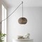Jonathan Y Isla 14" 1-Light Farmhouse Coastal Rattan 180" Cord Plug-In or Hardwired LED Pendant, Brown JYL1405A - alternate 6