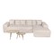 Deko Living 3 Piece Beige Compressed Foam Sectional Sofa Lounger and Table Set CIF50218 - alternate 4