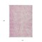 Homeroots 10' X 14' Pink And Ivory Abstract Washable Indoor Outdoor Area Rug 597045 - alternate 3