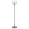 Homeroots 62" Nickel Novelty Floor Lamp With Clear Seeded Glass Globe Shade 523438 - alternate 1