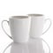 Elama Rosales 6 Piece 12 Ounce Porcelain Mug Set in White EL-ROSALES - alternate 4