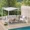 Sunjoy 10 ft x 10 ft Darkeford Metal Pergola with White Sling Fabric Canopy A106024801 - alternate 3