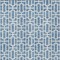 Homeroots 3' X 5' Denim Blue And Ivory Geometric Washable Indoor Outdoor Area Rug 594845 - alternate 4