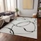 Homeroots 9' X 12' White And Black Abstract Washable Indoor Outdoor Area Rug 597533 - alternate 2