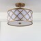 Jonathan Y Elizabeth 13.25" Metal LED Flush Mount, Gold/White JYL3505A - alternate 3