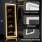 Simple Deluxe Full Length Mirror with LED Lights, 60'x16'Floor Mirror with Dimming and 3 Color Lighting, Free Sta 3A88MIROFY1660NWHT - alternate 3