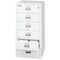 Fireking 6 Drawer, 1 Hr Fire, Vertical, 25" wide for Card Check & Notes Arctic White 6-2552-CAW - alternate 2