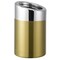 Service Ideas Tabletop Trash Can with Angled Top, 1.5 Liter, Vintage Gold TTR15BSVG - alternate 1