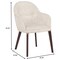 Leisuremod Elias Dining Chair Upholstered in Leather Velvet and Powder Coated Iron Legs, 2PK EDC21BG-2 - alternate 2