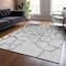 Homeroots 8' X 10' Gray And Charcoal Abstract Washable Indoor Outdoor Area Rug 601131 - alternate 4