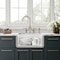 Whitehaus Collection 24 in Reversible Single Bowl Fireclay Kitchen Sink with Grid WHRP2418-W - alternate 2