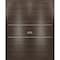 Sartodoors Sliding Closet Double Bi-fold Doors, Planum 0110 Chocolate Ash and Aluminum Strips, Sturdy Tracks M PLANUM0110DBF-CA-96 x 80 (4* 24x80) - alternate 1