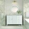 James Martin Vanities Myrrin 48in Vanity, Bright White w/ 3 CM Eternal Jasmine Pearl Silestone Top 485-V48-BW-FEJP - alternate 2
