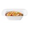 Smarty Had A Party 5 oz. Solid White Rounded Square Disposable Plastic Dessert Bowls (120 Bowls), 120PK 4835WH-CASE - alternate 2