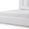 Homeroots White Ribbed Texture Velvet Upholstered Queen Bed Frame 486078 - alternate 2
