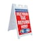 Signmission File Your Tax Return Here, A-Frame & 2 Decals Installed, Heavy-Duty Plastic Frame SBHD-D-2436-File Your Tax Return Here - alternate 1