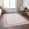 Homeroots 10' X 14' Pink And Ivory Striped Washable Indoor Outdoor Area Rug 610497 - alternate 2