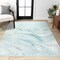 Jonathan Y Arlo Woodgrain Geometric Ivory/Blue 4 ft. x 6 ft. Area Rug LUX104A-4 - alternate 1